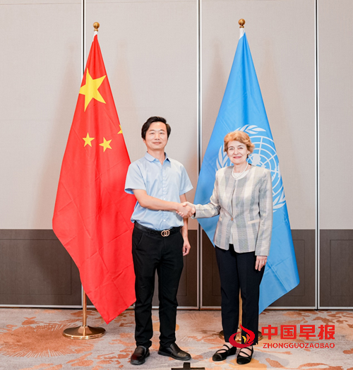 王泓君会见联合国教科文组织前总干事伊琳娜·博科娃(图1) 王泓君会见联合国教科文组织前总干事伊琳娜·博科娃(图1)